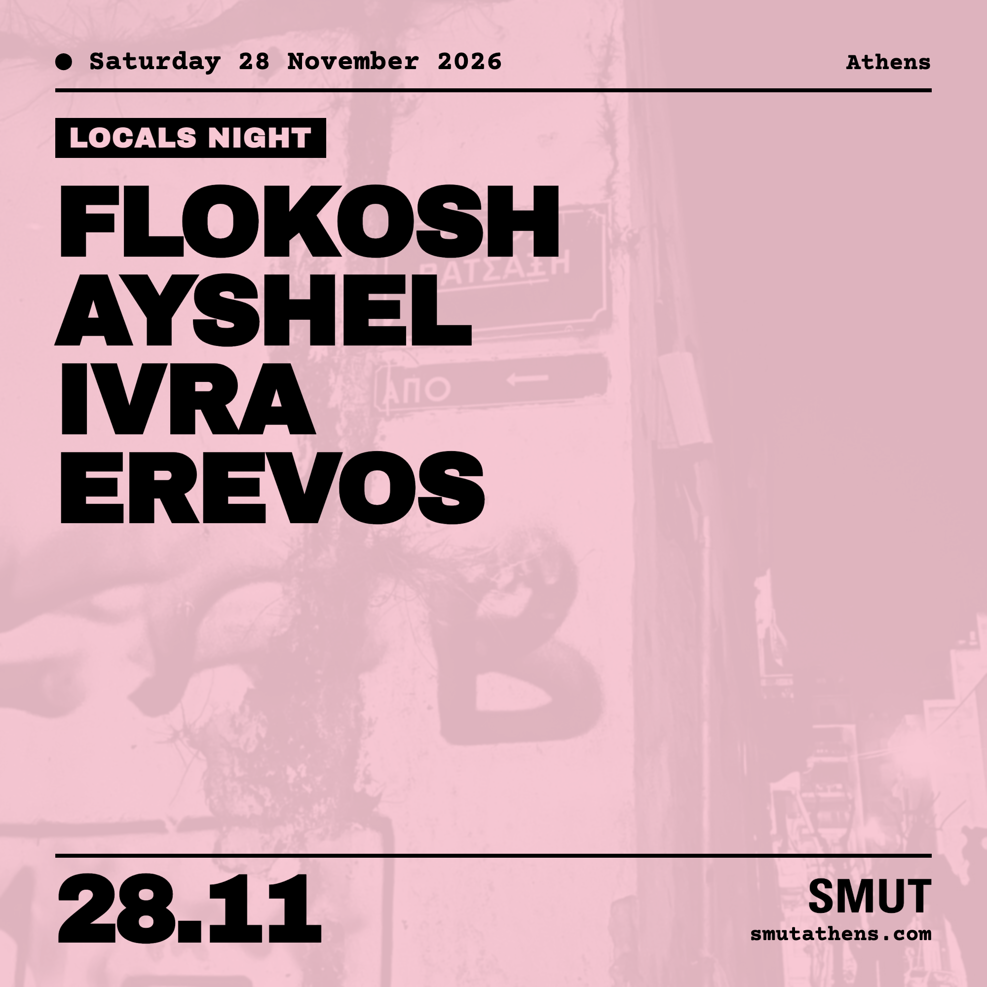 Poster SMUT LOCALS NIGHT 28.11.2026