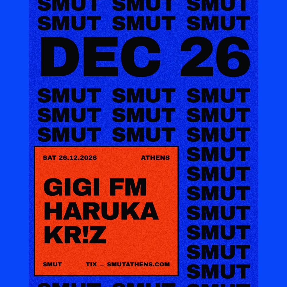 Poster SMUT x GIGI FM x HARUKA x KR!Z 26.12.2026
